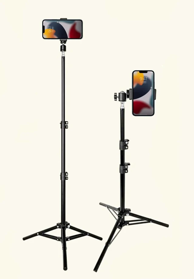 Alt view image 6 of 7 - Bks Lightweight 82.67-Inch Tripod With Selfie Stick And Phone Holder For Video Recording, Photography, Live Streaming