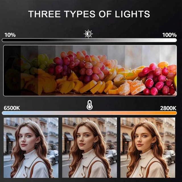 Alt view image 5 of 7 - Bks 10 Inch Square LED Light with 130cm Tripod, 3 Modes USB Powered, 1/4 Screw Mount for Streaming and Indoor Photography