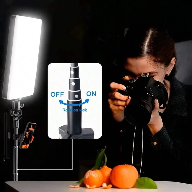 Alt view image 7 of 7 - Bks 10 Inch Square LED Light with 130cm Tripod, 3 Modes USB Powered, 1/4 Screw Mount for Streaming and Indoor Photography