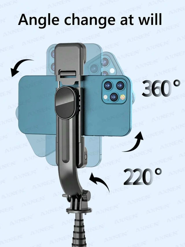 Alt view image 6 of 7 - Bks 45 Inch Selfie Stick Tripod with Dual Fill Lights, Extendable Portable Phone Stand with Remote Control for iPhone and Android Smartphones