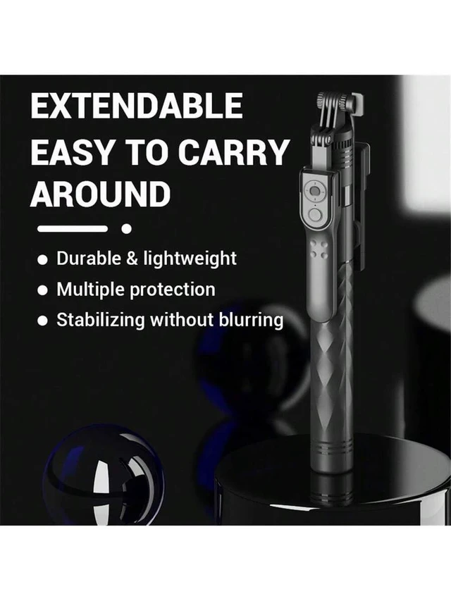 Alt view image 7 of 7 - Bks Selfie Stick Tripod Phone Holder Stand 1.7M Balance Steady Shooting Live Wireless Bluetooth Remote Control Black