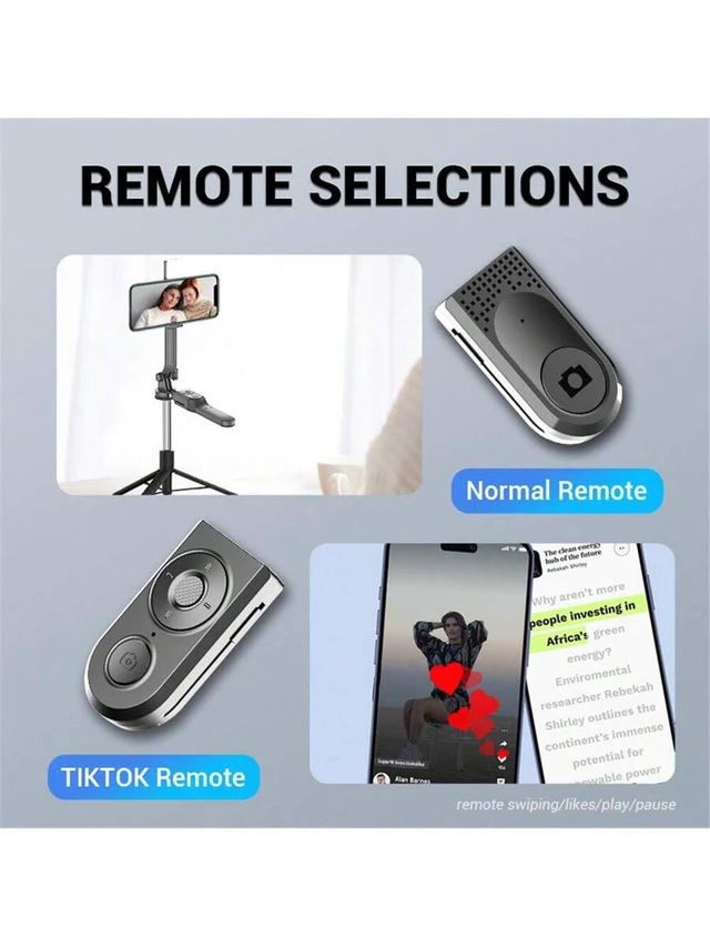 Alt view image 6 of 7 - Bks Selfie Stick Tripod Phone Holder Stand 1.7M Balance Steady Shooting Live Wireless Bluetooth Remote Control Black