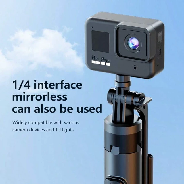 Alt view image 4 of 7 - Bks Aluminum Alloy Selfie Stick Tripod With Bluetooth Remote, Extendable Phone Holder For Smartphones iOS Android