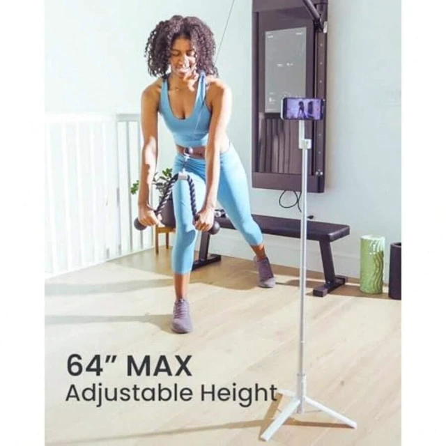 Alt view image 4 of 7 - Bks 64 Inch Magnetic Phone Tripod Stand for iPhone MagSafe, Reinforced Aluminum Selfie Stick with N52 Magnets for Vlogging and Travel