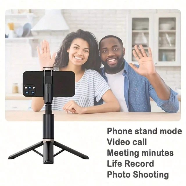 Alt view image 4 of 7 - Bks 70 Inch Bluetooth Selfie Stick Tripod With LED Backlight, Wireless Remote Control, 360° Rotatable Phone Holder, Extendable Stable Anti-Shake Floor Tripod Stand For Live Streaming, Vlog, Travel, Ou