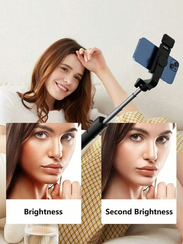 Alt view image 2 of 7 - Bks Bluetooth Selfie Stick Tripod With LED Fill Light & Remote, Portable Phone Tripod For Vlog, Live Streaming, Travel, Android Compatible With Iphone Android Phone