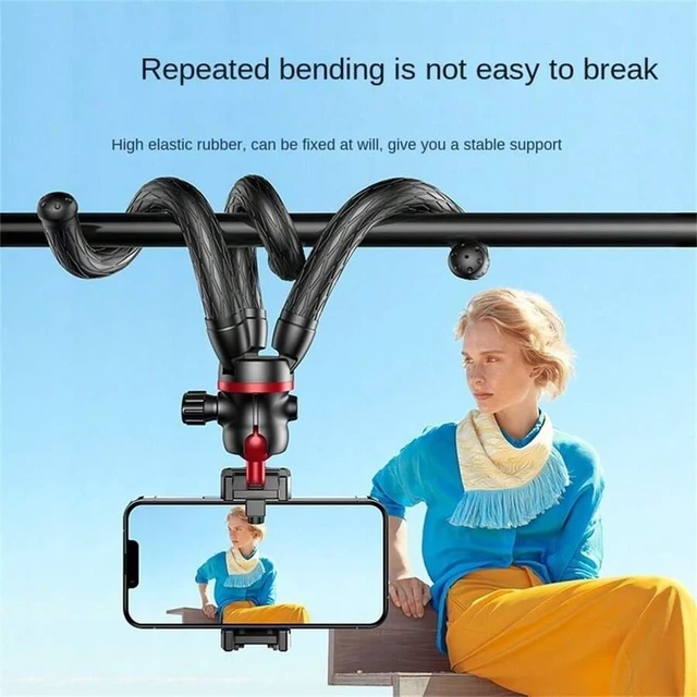 Alt view image 4 of 7 - Bks Wireless Selfie Stick Phone Holder Tripod with Gimbal for Outdoor Live Streaming Camera