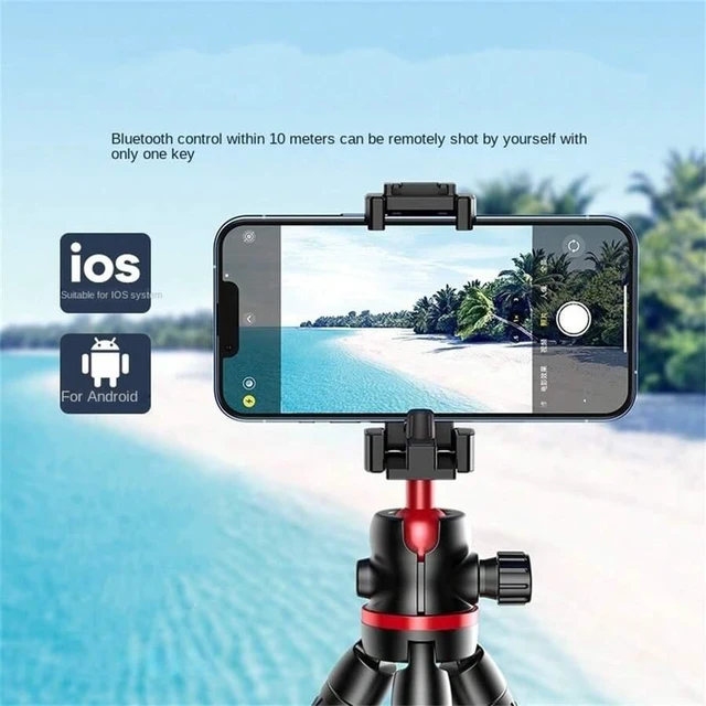 Alt view image 5 of 7 - Bks Wireless Selfie Stick Phone Holder Tripod with Gimbal for Outdoor Live Streaming Camera