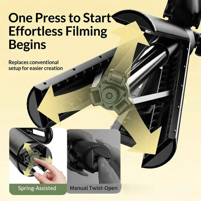 Alt view image 5 of 6 - Bks Selfie Stick Tripod Stand 69 Inch Tall Aluminum Alloy With Remote For Video Recording Compatible With Most Smartphones