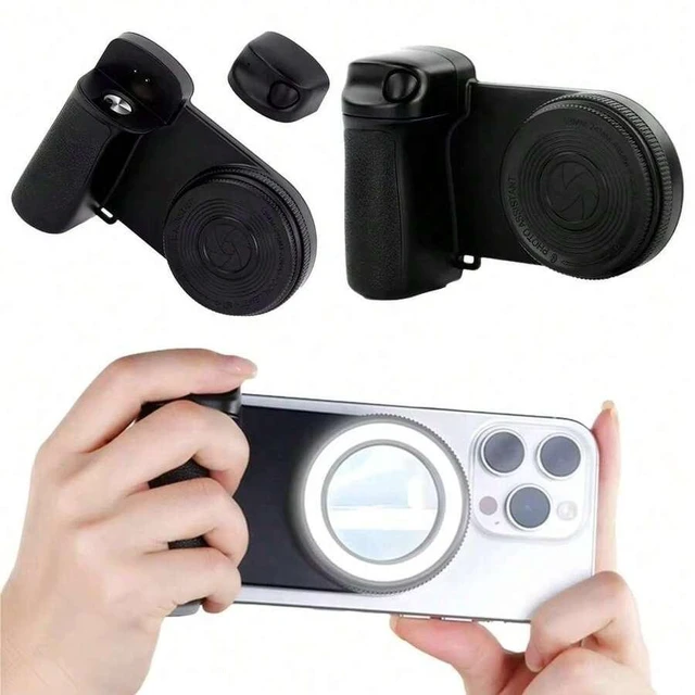 Main image of Bks Portable Bluetooth Selfie Light With Magnetic Grip Handle, Handheld Stabilizer Fill Light For Live Streaming Camera Vlog
