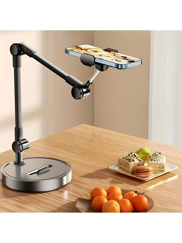Alt view image 2 of 7 - Bks Adjustable Phone Holder Multi-Angle Desktop Stand Live Streaming Selfie Tripod Video Recording Online Classes Vlog Lazy Stand