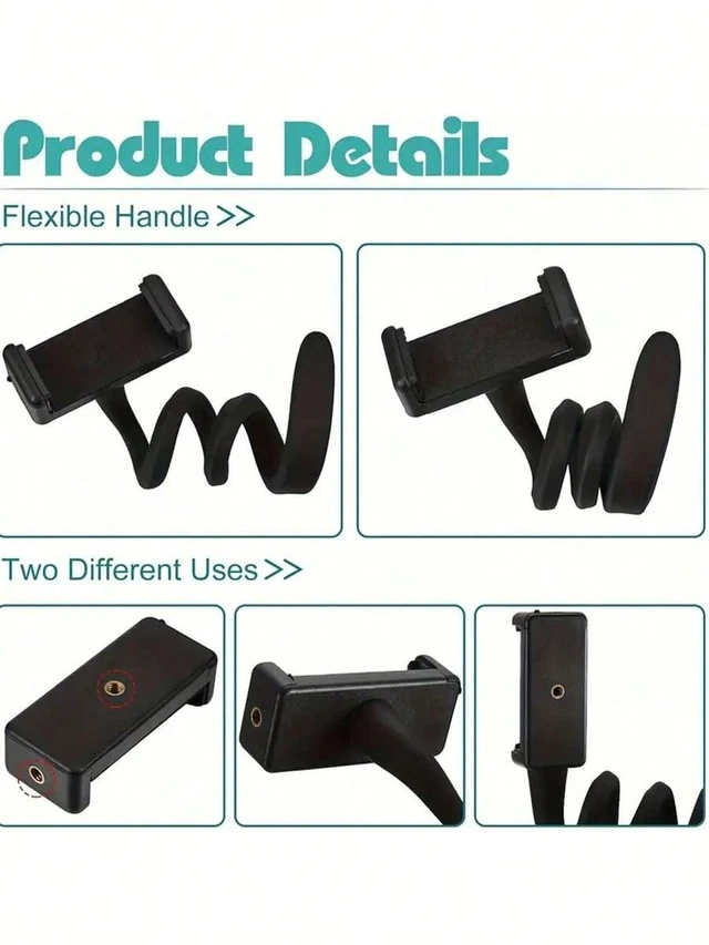Alt view image 6 of 7 - Bks Flexible Silicone Phone Holder For Baby Stroller Universal Mount Portable Gooseneck Adjustable Arm Clamp