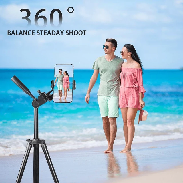 Alt view image 4 of 6 - Bks Aluminum Camera Phone Tripod Stand With Clip Expandable Lightweight Compatible Smartphones