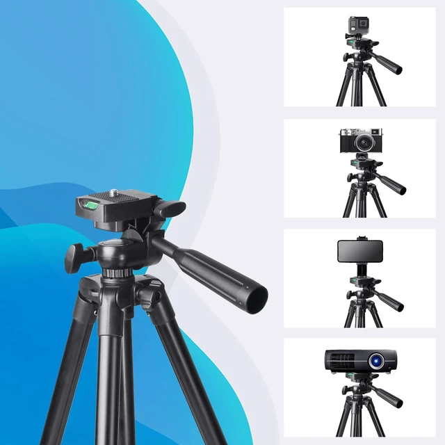 Alt view image 6 of 6 - Bks Aluminum Camera Phone Tripod Stand With Clip Expandable Lightweight Compatible Smartphones