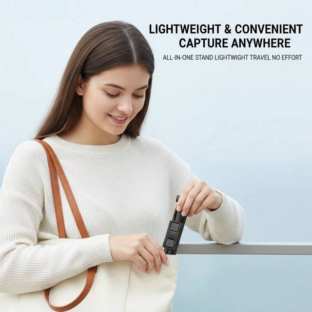 Alt view image 4 of 6 - Bks 43 Inch Extendable Phone Tripod Selfie Stick Compact Travel Holder for Smartphones ADJUSTABLE