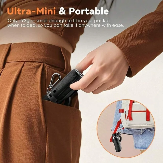 Alt view image 6 of 7 - Bks 4-In-1 Magnetic Phone Tripod, Mini Selfie Stick With 360° Rotation, Bluetooth Remote Control, Portable Pocket Tripod For IPhone, Android, Vlog, Live Stream, Travel