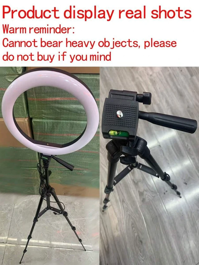 Alt view image 5 of 7 - Bks Portable Camera Tripod With Wireless Remote Control Phone Holder Carrying Bag