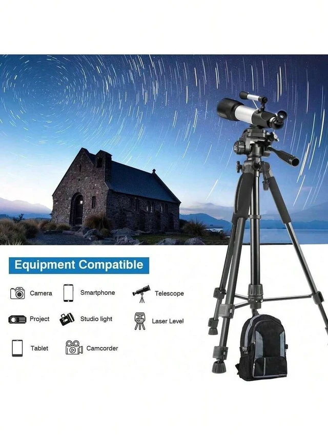 Alt view image 4 of 7 - Bks 60-Inch Aluminum Alloy Selfie Stick Tripod Wide Adjustable Phone Clip Compatible With Smartphones Tablets IOS Android
