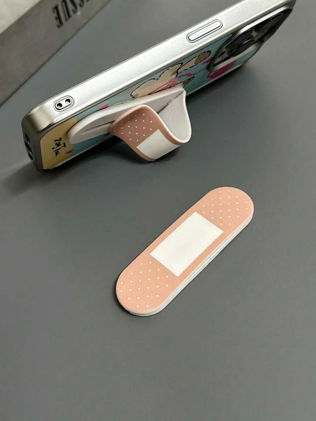 Alt view image 7 of 7 - Bks Creative Bandage Design Phone Holder Stand Multicolor Hands-Free Car Dashboard Grip Compatible iPhone Android Smartphone Accessory