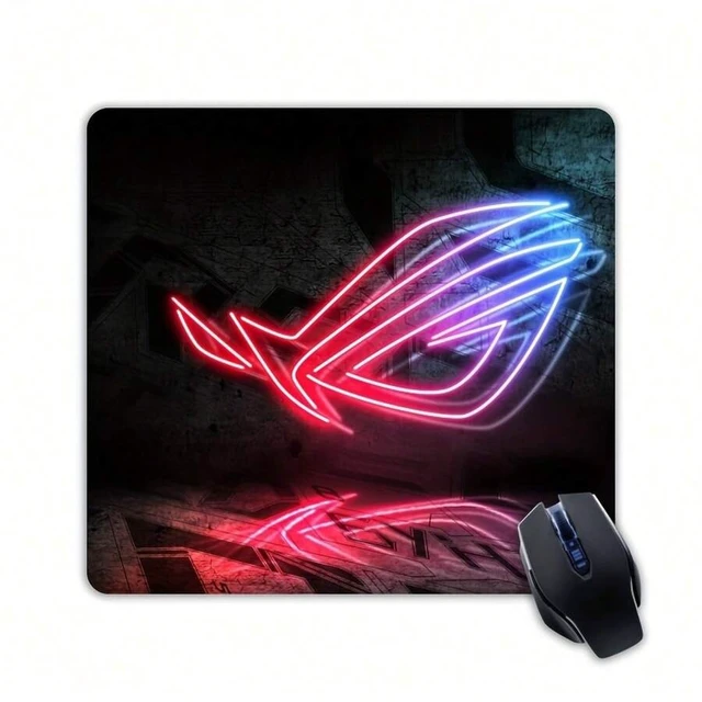 Alt view image 3 of 7 - Bks Rectangular Gaming Mouse Pad Non-Slip Rubber Base Portable Desktop Mat for Computer Office Blue Red Design Compact Large Size