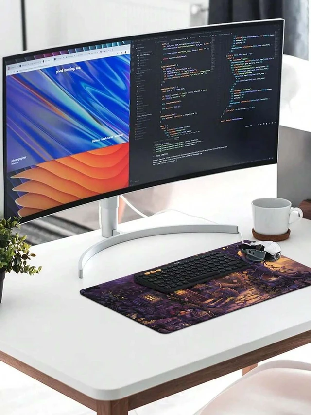 Alt view image 3 of 5 - Bks Large Gaming Mouse Pad, Non-Slip Rubber Base, Smooth Surface Desk Mat For Office Home Setup