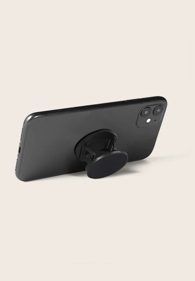 Alt view image 2 of 7 - Bks 1pc Plain Stand-Out Phone Grip Compatible With IPhone Android Push-Pull Holder Gift For Birthday Family Friends