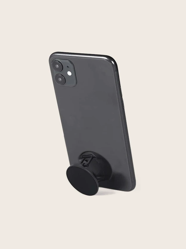 Alt view image 3 of 7 - Bks 1pc Plain Stand-Out Phone Grip Compatible With IPhone Android Push-Pull Holder Gift For Birthday Family Friends