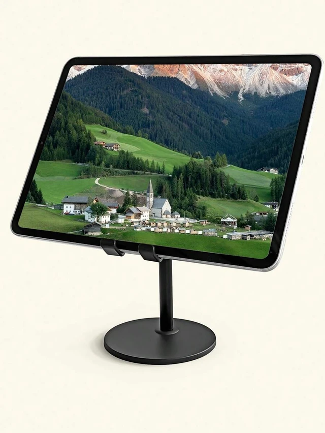 Alt view image 2 of 5 - Bks Adjustable Desktop Phone Holder Stand Compatible With iPhone Android Devices Black Gift