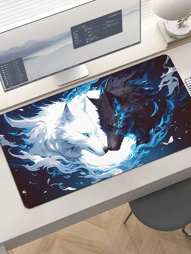 Alt view image 2 of 5 - Bks Large Extended Gaming Mouse Pad, Non-Slip Rubber Base, Anti-Fray Stitched Edges, Ultra-Fine Surface for PC Streamers