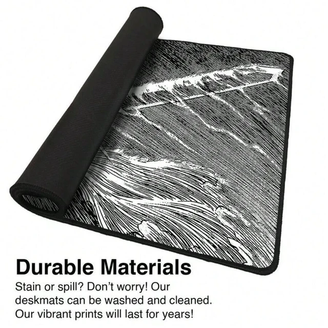 Alt view image 6 of 7 - Bks Large Mouse Pad 60cm x 35cm x 3mm Non-Slip Rubber Base Polyester Surface Gaming Desk Mat for PC