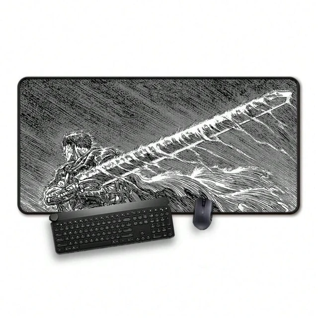 Alt view image 4 of 7 - Bks Large Mouse Pad 60cm x 35cm x 3mm Non-Slip Rubber Base Polyester Surface Gaming Desk Mat for PC