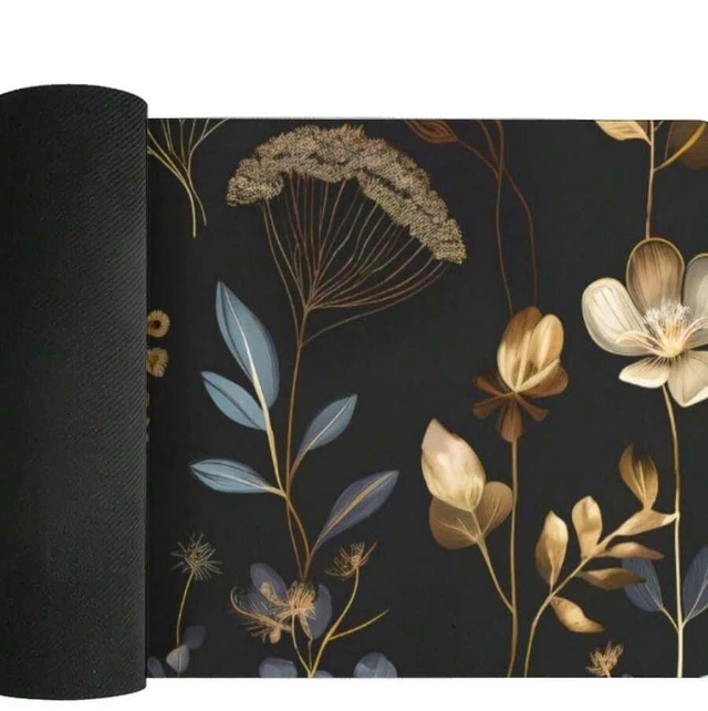 Alt view image 5 of 6 - Bks Flowers Desk Mat Large Mouse Pad XXL Gaming Mousepad Deskpad Big Extended Full Size Mouse Pad Desktop Desk Matt For Keyboard, Laptop Computer 35.43 X 15.75 In