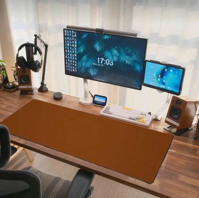 Main image of Bks Extended Large Gaming Mouse Pad XL Desk Mat 31.5 X 11.8 Inch Stitched Edges Smooth Surface For Home Office