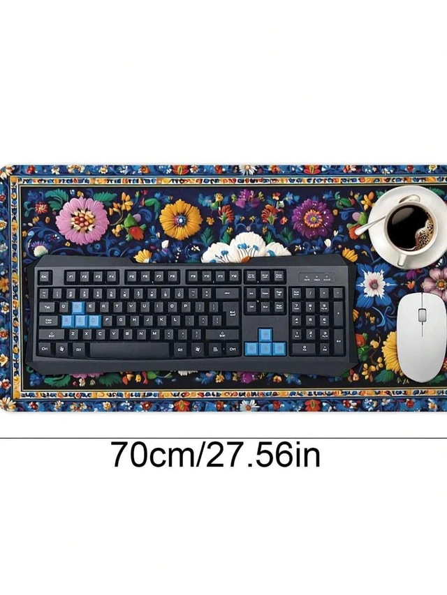 Alt view image 5 of 5 - Bks Gaming Mouse Pad Large Extended Desk Mat Non-Slip Base Anti-Fray Stitched Edges For PC Gamers Streamers