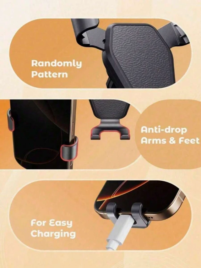 Alt view image 5 of 6 - Bks 1pc Phone Car Mount Air Vent Multi-Function Bracket Navigation Holder Accessories
