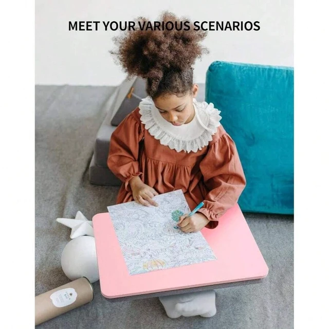 Alt view image 7 of 7 - Bks Portable Lap Desk with Pillow Cushion for 15.6 Inch Laptop Bed Couch Carpet Stand Pink