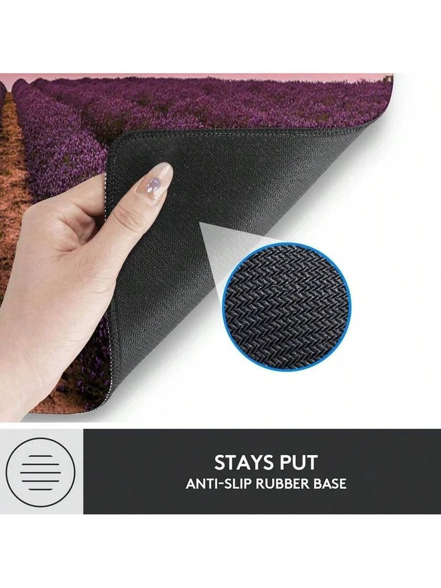 Alt view image 6 of 6 - Bks Large Floral Bat Mouse Pad 80x30cm Non-Slip Rubber Base Gaming Desk Mat for Office Keyboard Home Decor