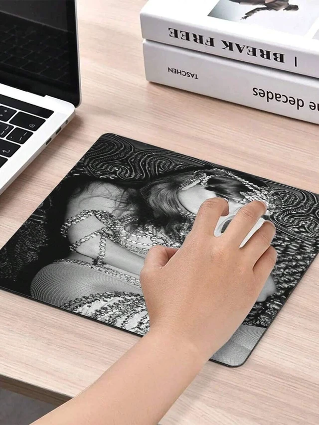 Alt view image 5 of 7 - Bks Small Square Gaming Mouse Pad Non Slip Rubber Base For Office Desktop Shape