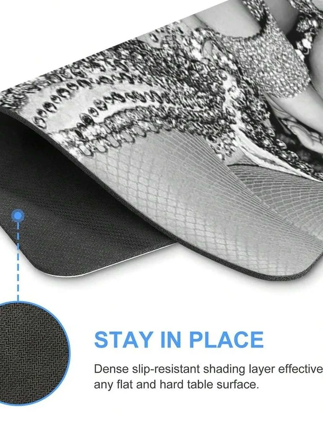 Alt view image 7 of 7 - Bks Small Square Gaming Mouse Pad Non Slip Rubber Base For Office Desktop Shape