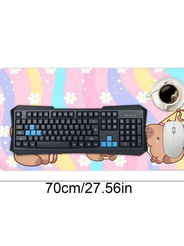 Alt view image 5 of 5 - Bks Gaming Mouse Pad Large Extended Desk Mat Non-Slip Base Anti-Fray Stitched Edges For PC Gamers Streamers