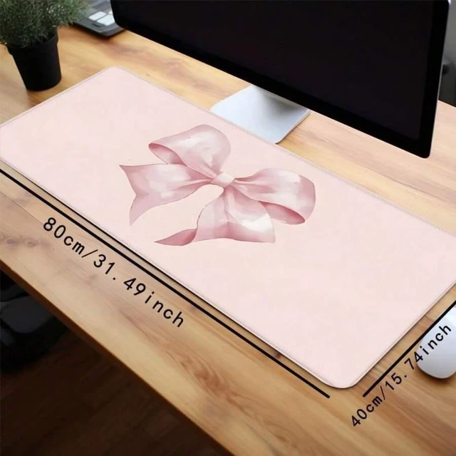Alt view image 4 of 7 - Bks Multicolor Gaming Mouse Pad, Large Rectangle Desk Mat, Non-Slip Rubber Base Stitched Edge Keyboard Mat for Home Office