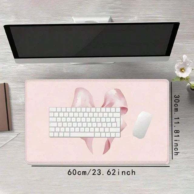 Alt view image 5 of 7 - Bks Multicolor Gaming Mouse Pad, Large Rectangle Desk Mat, Non-Slip Rubber Base Stitched Edge Keyboard Mat for Home Office