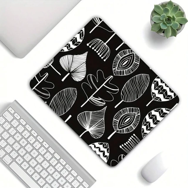 Alt view image 6 of 7 - Bks 1Pc Line Umbrella-Shaped Rubber Mouse Pad, Rectangular Non-Slip Mini Gaming Mat For Computer And Office Use, Portable Desktop Mouse Pad With Special Anti-Slip Function