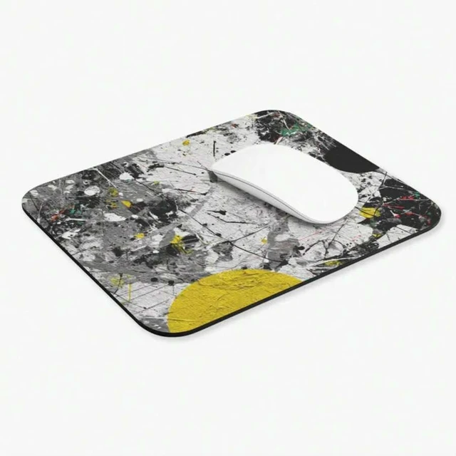 Alt view image 3 of 7 - Bks Rectangular Mouse Pad 9.84x11.81in Polyester Desk Mat Non Slip Gaming Office Gift Chaotic
