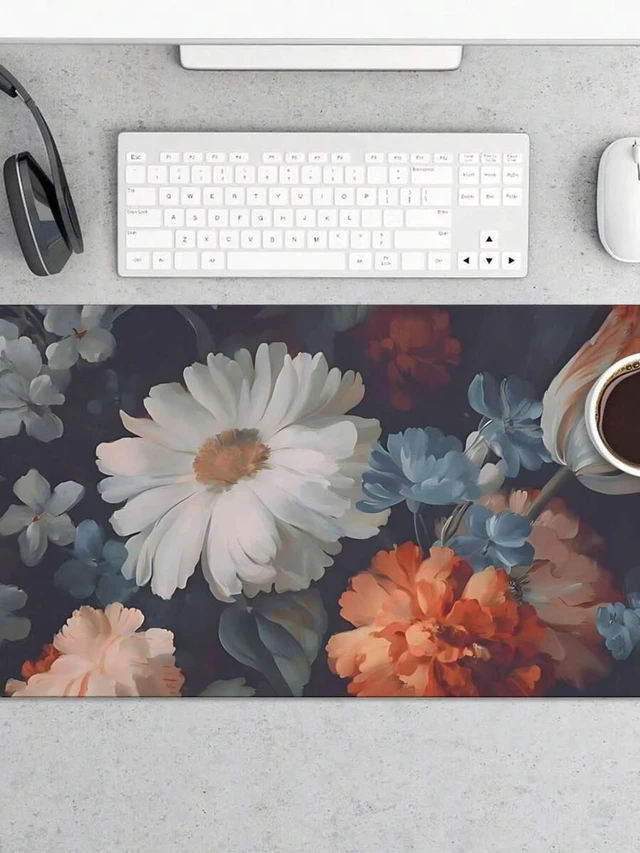 Main image of Bks Large Extended Gaming Mouse Pad Non-Slip Base Anti-Fray Edges Desk Mat for PC Gamers Streamers