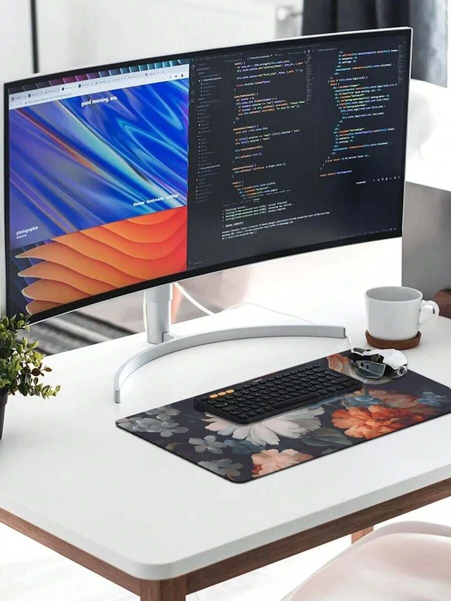 Alt view image 3 of 5 - Bks Large Extended Gaming Mouse Pad Non-Slip Base Anti-Fray Edges Desk Mat for PC Gamers Streamers