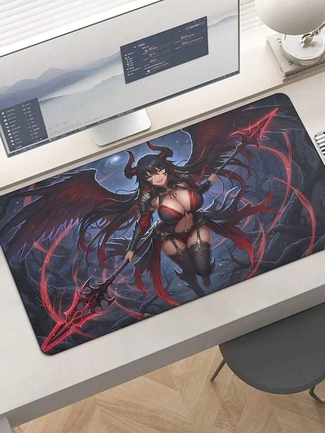 Alt view image 2 of 5 - Bks Large Gaming Mouse Pad, Non-Slip Rubber Base, Smooth Surface Desk Mat for Office Home Setup