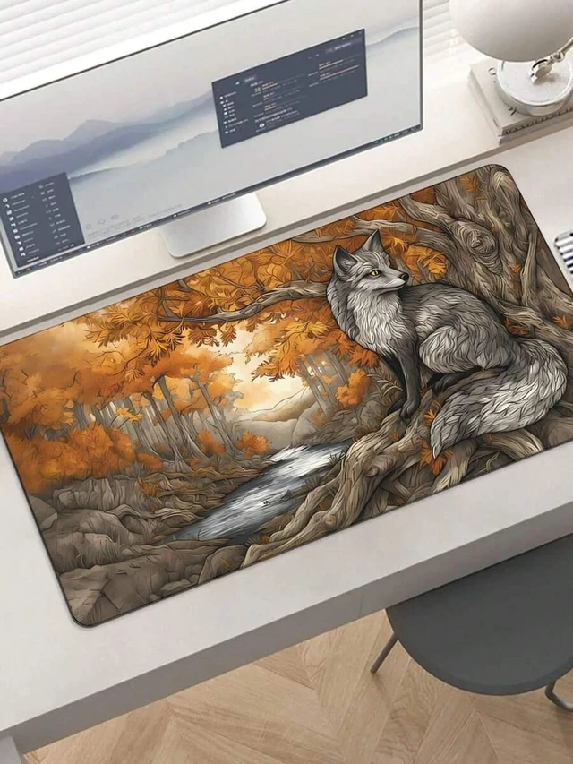 Alt view image 2 of 5 - Bks Large Extended Gaming Mouse Pad Non-Slip Base Anti-Fray Edges Desk Mat for PC Gamers Streamers