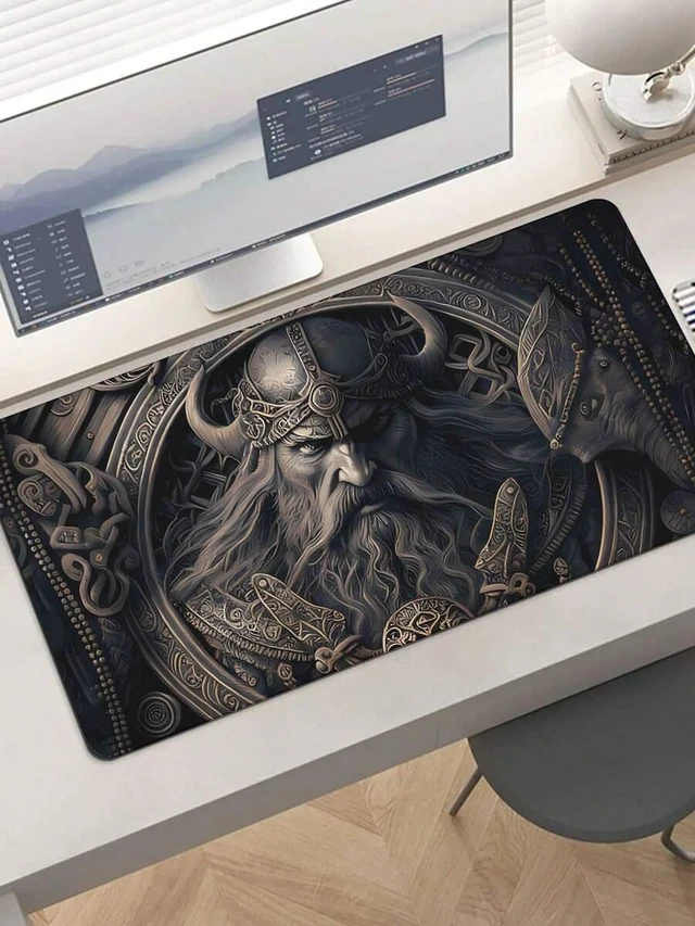 Alt view image 2 of 5 - Bks Large Gaming Mouse Pad Extended Desk Mat Non-Slip Base Anti-Fray Stitched Edges For PC Gamers Streamers