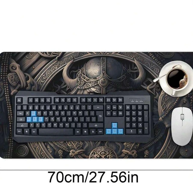 Alt view image 5 of 5 - Bks Large Gaming Mouse Pad Extended Desk Mat Non-Slip Base Anti-Fray Stitched Edges For PC Gamers Streamers